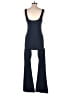Qinsen Solid Blue Jumpsuit Size M - photo 2