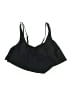 Unbranded Solid Black Swimsuit Top Size M - photo 1