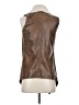 JACK 100% Polyester Ivory Faux Fur Vest Size S - photo 2