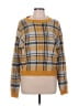 Divided by H&M 100% Acrylic Plaid Yellow Pullover Sweater Size L - photo 1