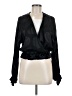 Topshop Black Long Sleeve Blouse Size 6 - photo 1