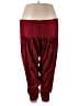 Unbranded Solid Burgundy Casual Pants Size 2X (estimated) - photo 1