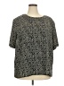 Maggie Barnes 100% Polyester Black Short Sleeve Blouse Size 2X - photo 1