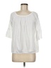 French Laundry 100% Polyester White 3/4 Sleeve Blouse Size M - photo 1