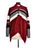 No Comment Color Block Stripes Red Cardigan Size L - photo 2