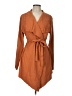 Marciano 100% Polyester Orange Brown Kimono Size L - photo 1