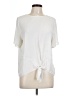 A New Day 100% Polyester Ivory Short Sleeve Top Size L - photo 1
