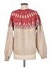 Lucky Brand Chevron-herringbone Tan Pullover Sweater Size M - photo 2