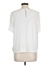 A New Day 100% Polyester Ivory Short Sleeve Top Size L - photo 2