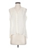 Parker 100% Silk Solid Ivory Sleeveless Silk Top Size XS - photo 1