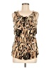 Frank Lyman Design Tan Sleeveless Blouse Size 6 - photo 1