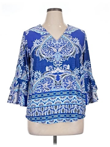 New Directions 3/4 Sleeve Blouse (view 1)