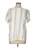 Eighty Eight 100% Cotton Stripes White Short Sleeve T-Shirt Size L - photo 1