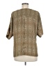Worthington Tan Short Sleeve Blouse Size M - photo 2