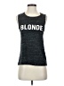Bella Black Sleeveless T-Shirt Size S - photo 1