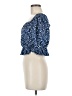 MNG Blue 3/4 Sleeve Blouse Size 8 - photo 5