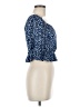 MNG Blue 3/4 Sleeve Blouse Size 8 - photo 4