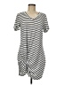 Shein 100% Rayon Stripes White Casual Dress Size M - photo 1