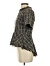 Do & Be 100% Polyester Tweed Brown Short Sleeve Blouse Size S - photo 5
