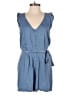 Old Navy 100% Lyocell Solid Blue Romper Size XS - photo 1