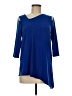 Alfani Blue 3/4 Sleeve Top Size M - photo 1