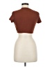 Shein Brown Short Sleeve Turtleneck Size 6 - photo 2