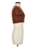 Shein Brown Short Sleeve Turtleneck Size 6 - photo 4