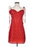 Shein 100% Polyester Hearts Red Cocktail Dress Size M - photo 1