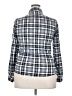 Passport 100% Polyester Plaid Gray Long Sleeve Blouse Size 18 - photo 2