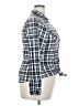 Passport 100% Polyester Plaid Gray Long Sleeve Blouse Size 18 - photo 4