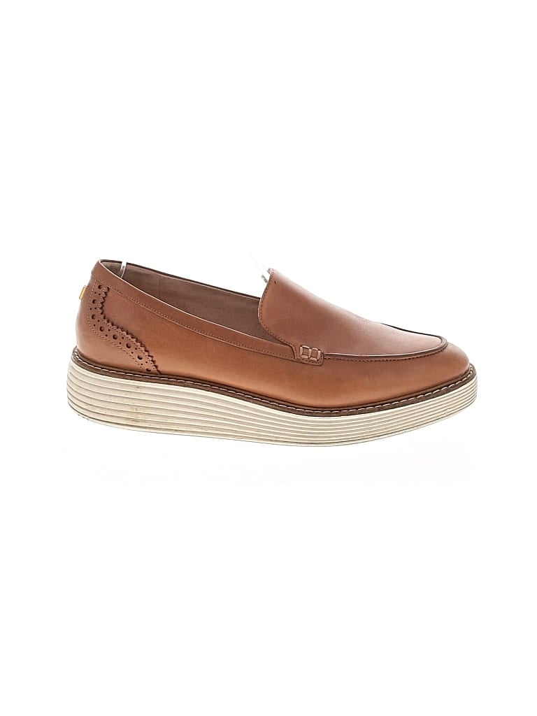 Pre-owned Cole Haan Flats In Brown
