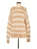Madewell Stripes Orange Pullover Sweater Size M - photo 1