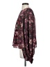 Aura 100% Polyester Burgundy Long Sleeve Blouse Size S - photo 5