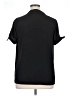 ModCloth 100% Polyester Black Short Sleeve Blouse Size 1X - photo 2