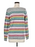 Talbots Outlet Stripes Silver Pullover Sweater Size M - photo 1