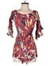 Express 100% Rayon Burgundy Romper Size S - photo 1