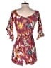 Express 100% Rayon Burgundy Romper Size S - photo 2