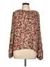 Ann Taylor LOFT Outlet 100% Polyester Floral Brown Long Sleeve Blouse Size L - photo 1