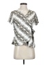Coin 1804 Silver Tan Short Sleeve Blouse Size S - photo 1