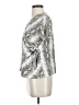 Coin 1804 Silver Tan Short Sleeve Blouse Size S - photo 5