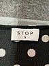 STOP Polka Dots Black Long Sleeve Blouse Size L - photo 7