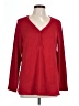 Mario Serrani Red Long Sleeve Blouse Size L - photo 1