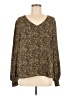 CAbi Brown Long Sleeve Blouse Size M - photo 1