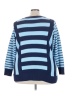 Sport Savvy 100% Cotton Stripes Blue Pullover Sweater Size 3X - photo 2