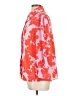Halogen 100% Polyester Print Orange 3/4 Sleeve Blouse Size L - photo 5