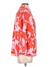 Halogen 100% Polyester Print Orange 3/4 Sleeve Blouse Size L - photo 4