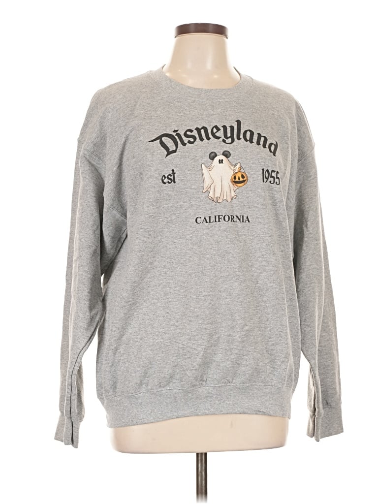 Pre-owned Gildan Sweatshirt In Gray
