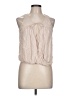 En Creme 100% Rayon Tan Sleeveless Blouse Size L - photo 1