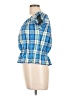 Unbranded Blue Short Sleeve Blouse Size L - photo 5