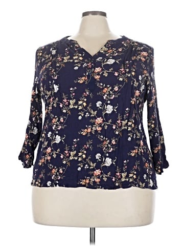 Monday Fun 3/4 Sleeve Blouse (view 1)